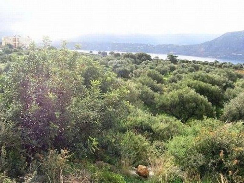 Aroni Land mit Panoramablick auf die Bucht von Souda Grundstück kaufen